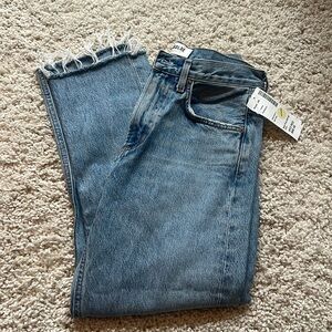 NWT Agolde Women’s Frayed Hem Jeans - Size 24 / 00